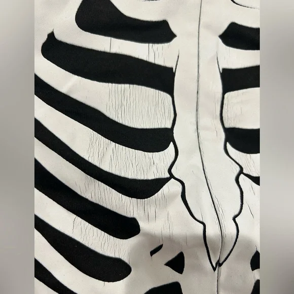 Tipsy Elves Black and White Skeleton Bodysuit - Picture 5 of 8